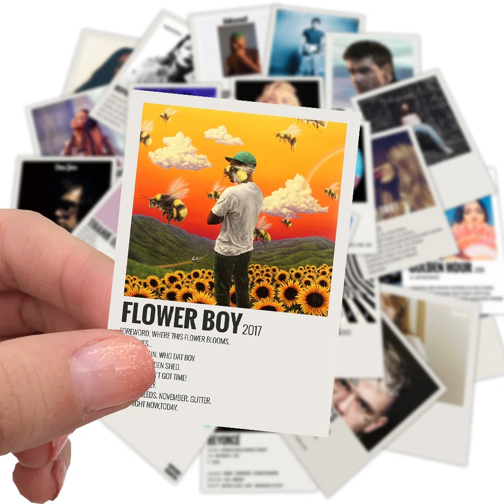 25Pcs Print Music Album Covers Stickers - Image 4