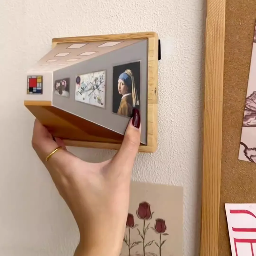 3d Eye Vision Wooden Wall Lamp