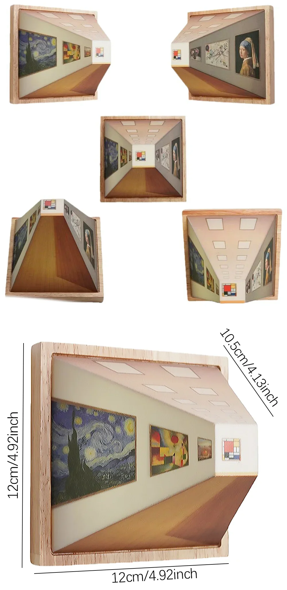 3d Eye Vision Wooden Wall Lamp - Image 7