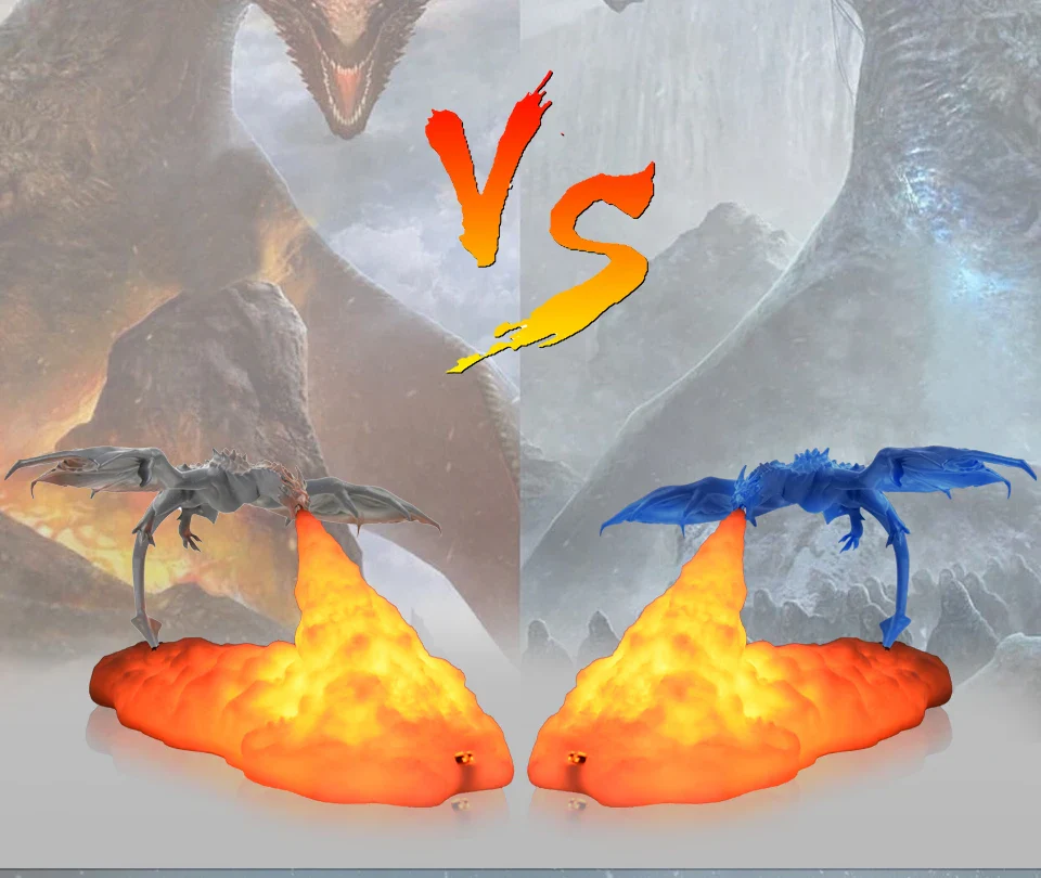 3D Fire Dragon LED Lamp - Image 10