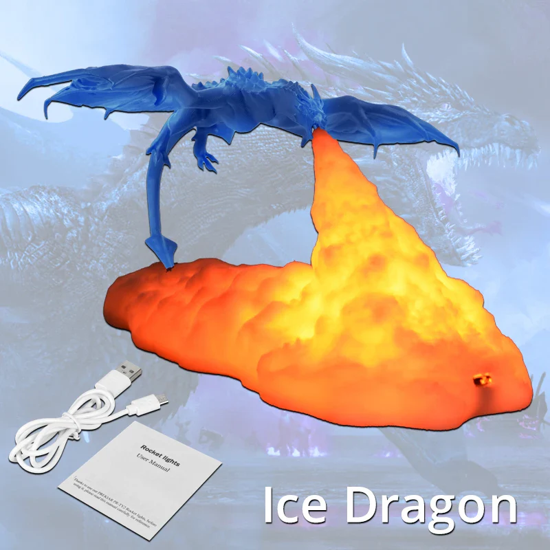 3D Fire Dragon LED Lamp - Image 15