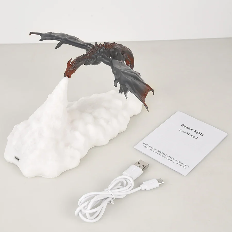 3D Fire Dragon LED Lamp - Image 2
