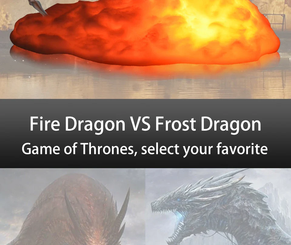 3D Fire Dragon LED Lamp - Image 9