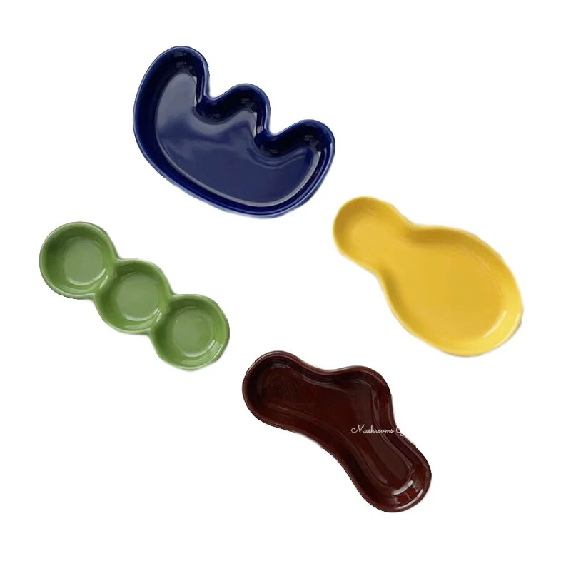 4 Colors Ceramic Dipping Flower Dish - Image 7