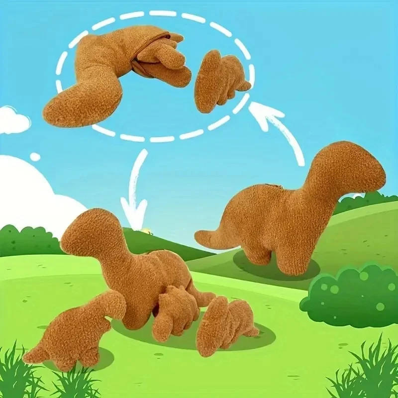 4pcs Large Dino Nugget Pillows - Image 5