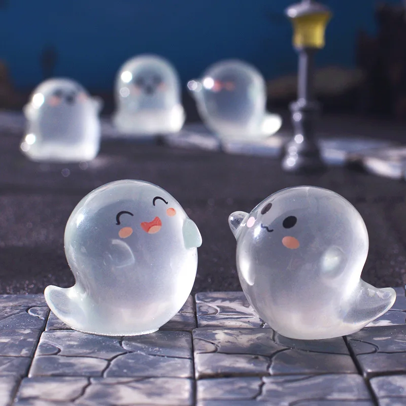 6/12/24PCS Luminous Mini Figures Ghost Devil Ornaments Decor Halloween - Image 2