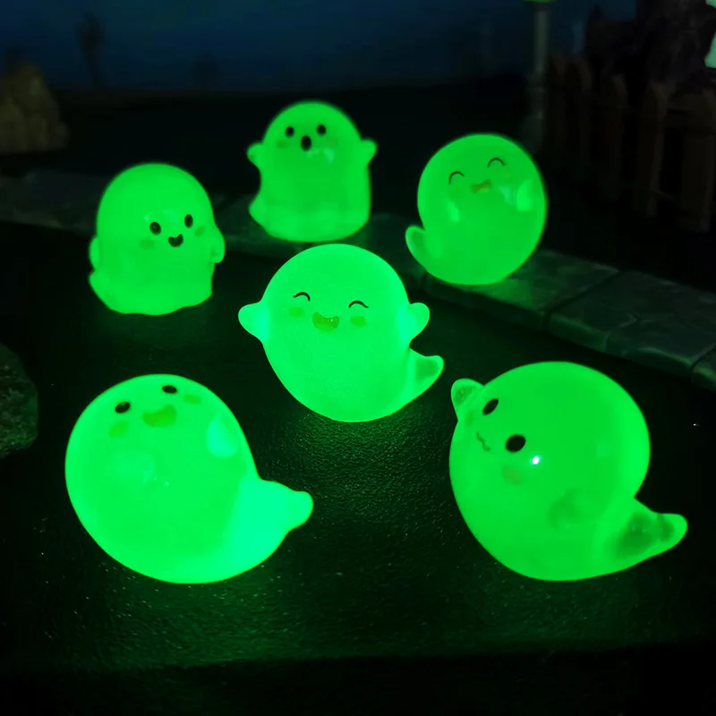 6/12/24PCS Luminous Mini Figures Ghost Devil Ornaments Decor Halloween - Image 3