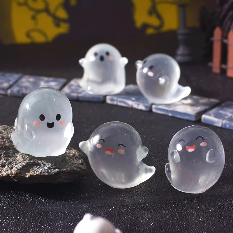 6/12/24PCS Luminous Mini Figures Ghost Devil Ornaments Decor Halloween - Image 4