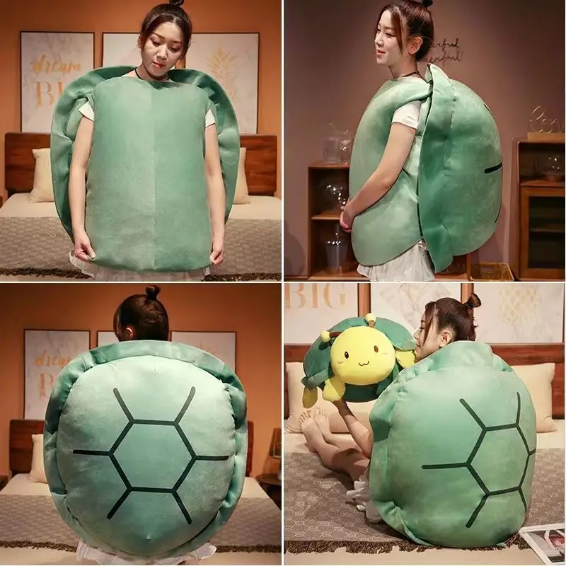 80/100CM Big Turtle Shell Plush  Sleeping Bag - Image 2