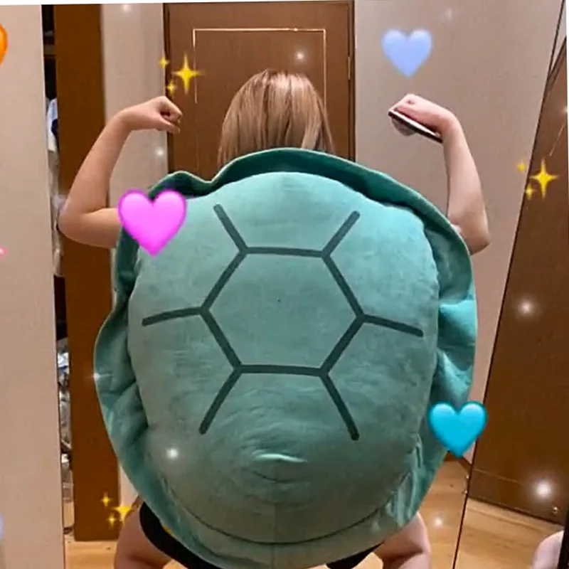 80/100CM Big Turtle Shell Plush  Sleeping Bag - Image 4