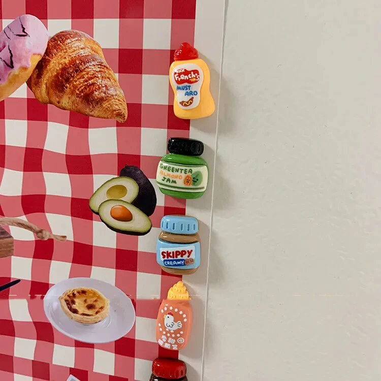 8pcs set Magnet Decor Food - Image 2