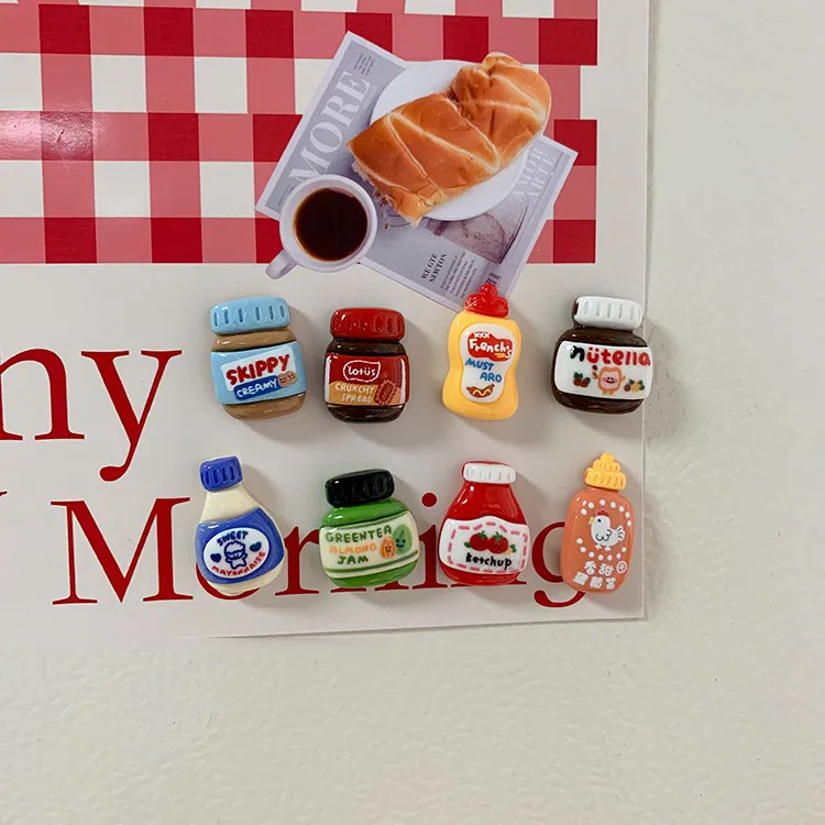 8pcs set Magnet Decor Food - Image 4