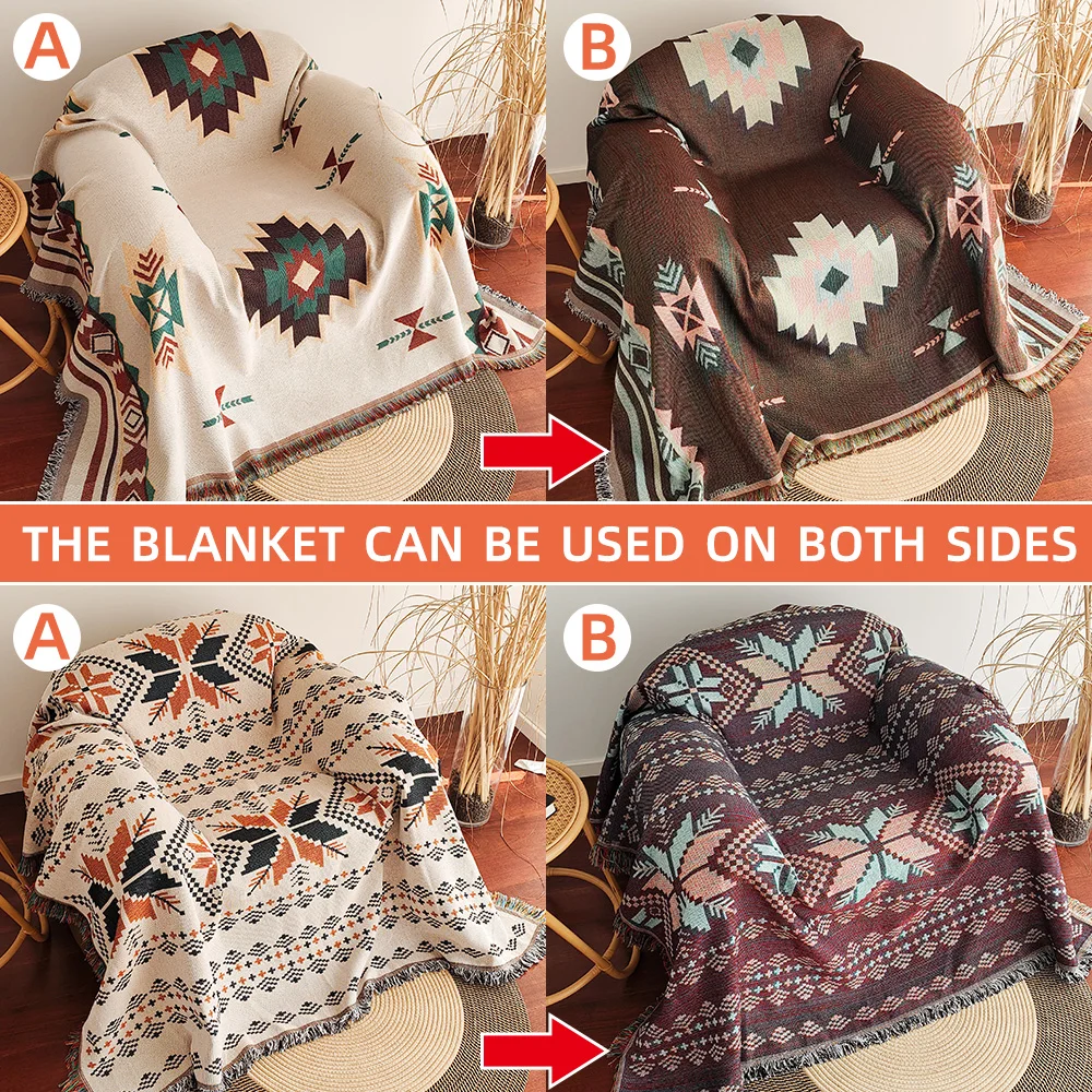 Aztec Geometric Blanket - Image 2
