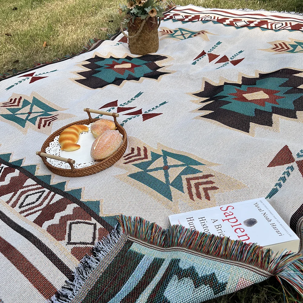 Aztec Geometric Blanket - Image 4