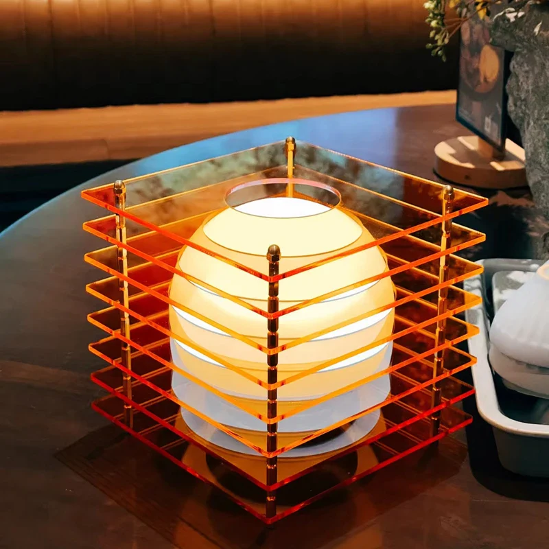 Bedroom Rechargeable Lamp Acrylic 16colors