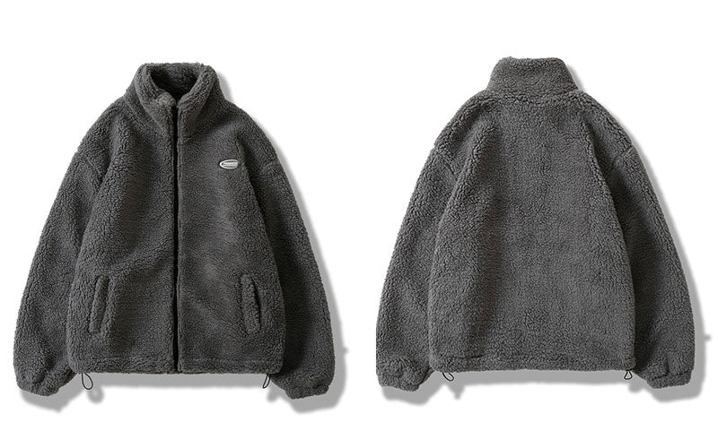 Beige Fleece Jacket - Image 3