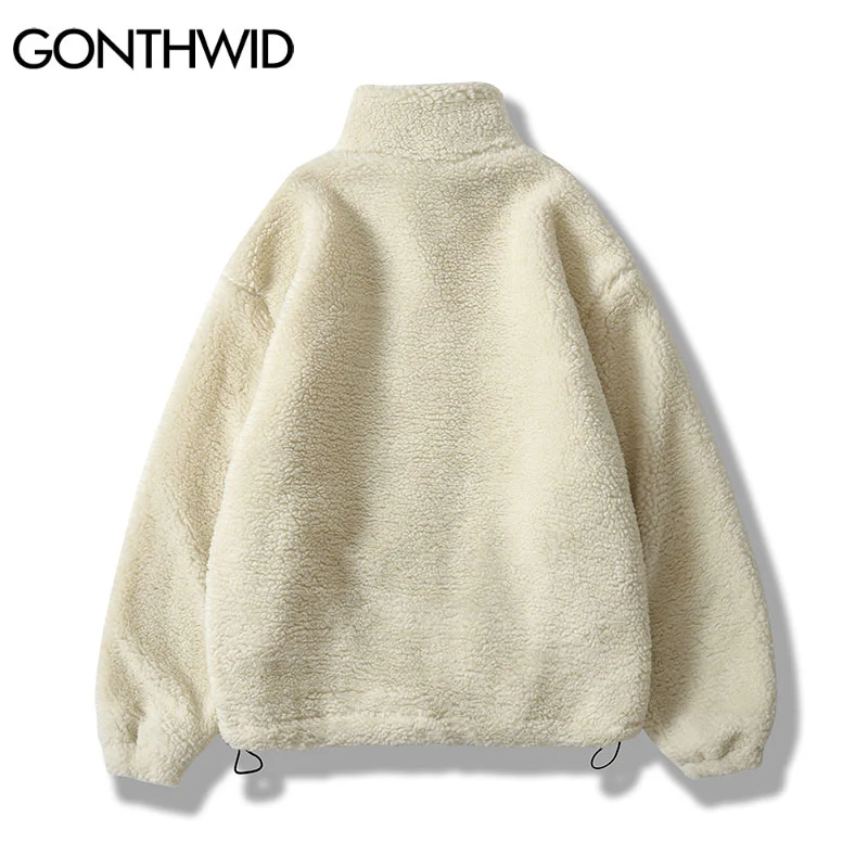 Beige Fleece Jacket - Image 8