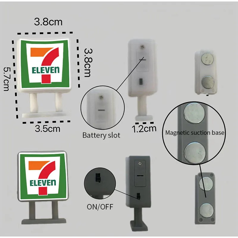 Japan Coffee And Shop Magnetic Fridge Light Ornaments - Image 17