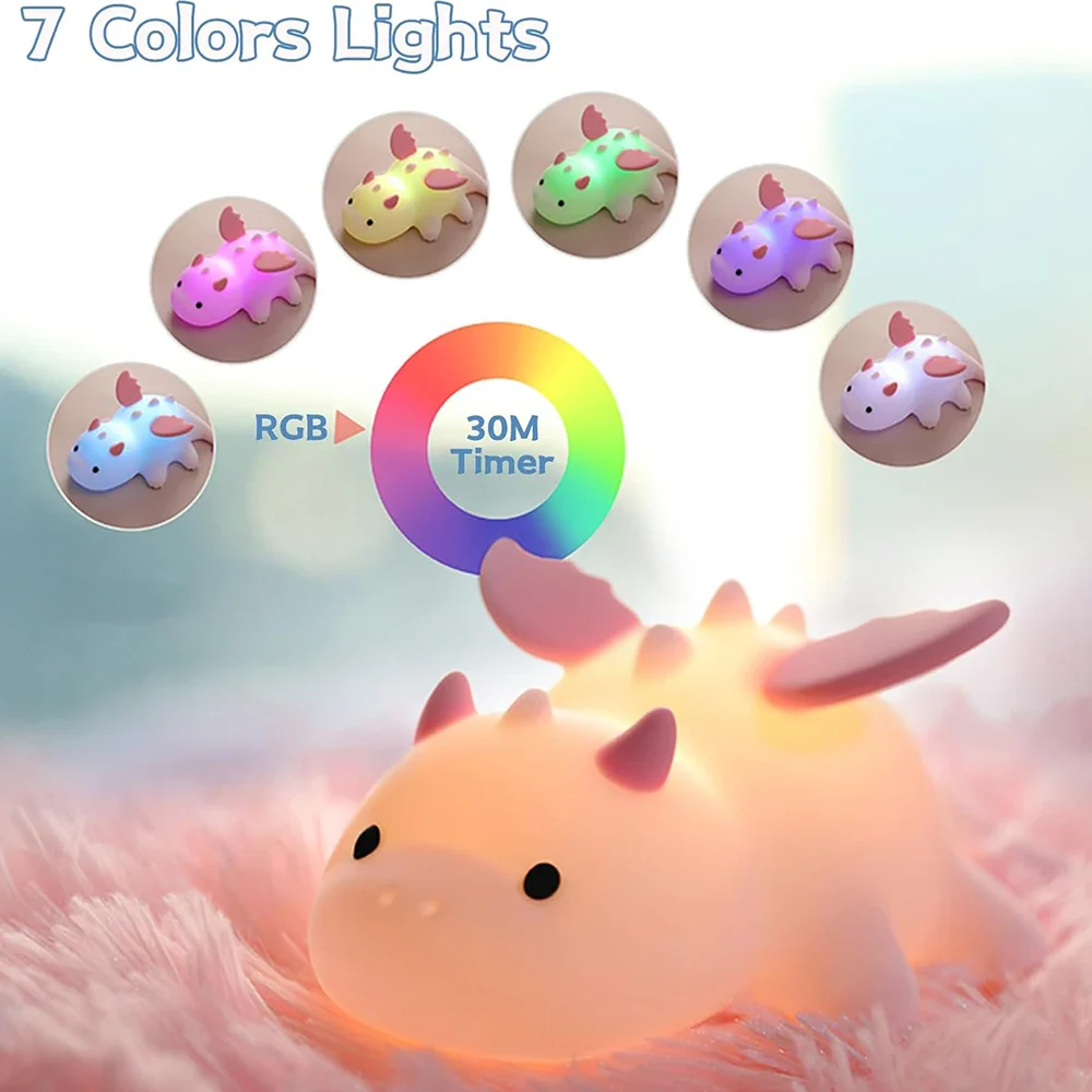 Cute Baby Dragon Night Light Lamp - Image 3