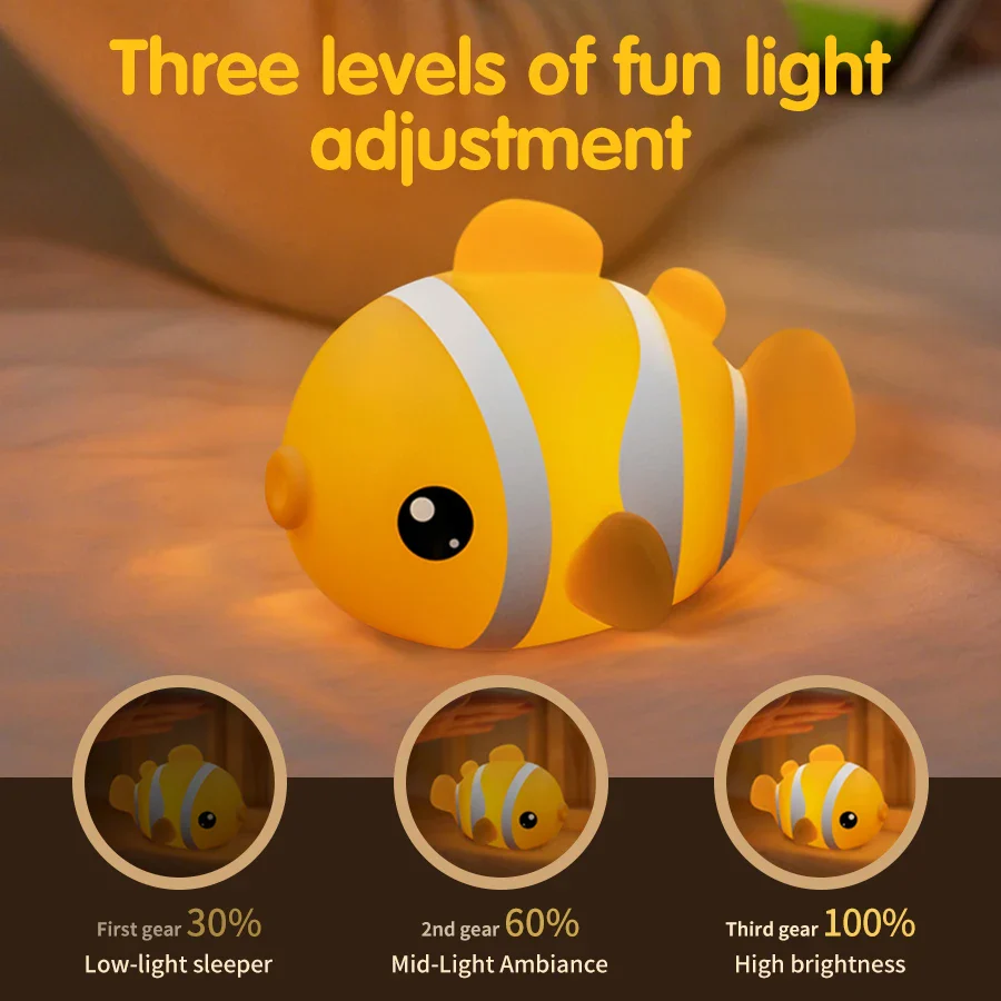 Cute Clownfish LED Night Light Lamp - Image 5