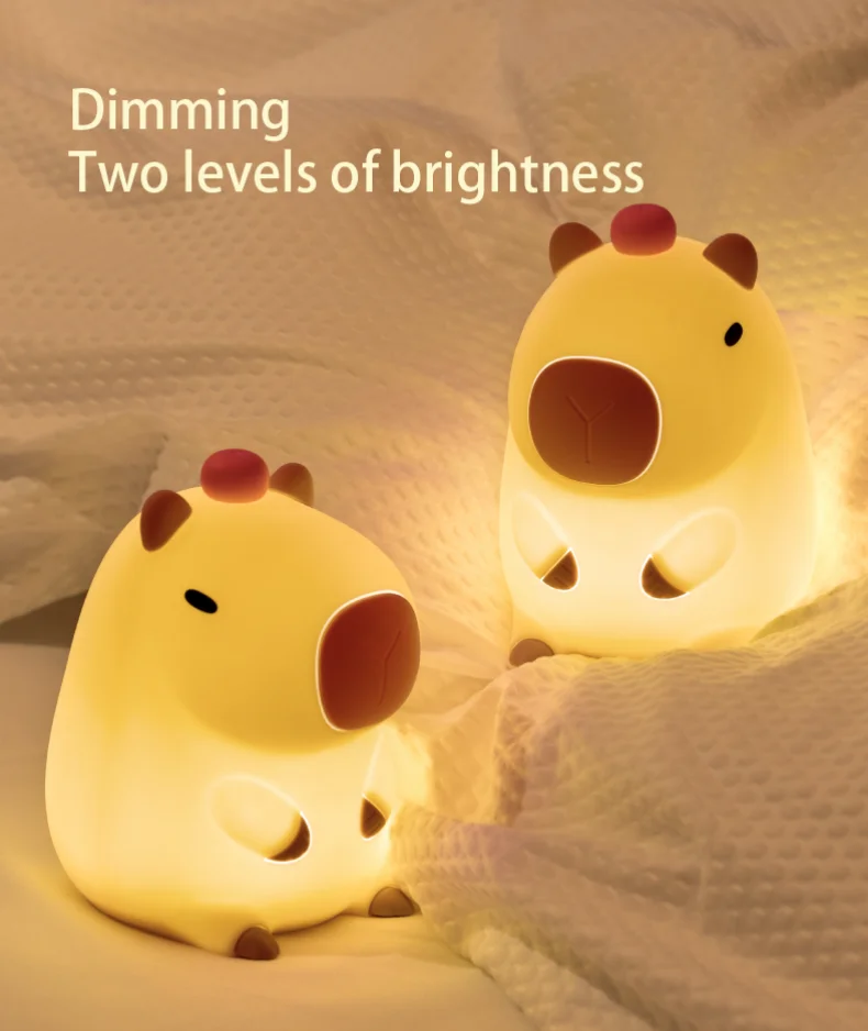 Cute Squishy Capybara Night Light  Animal Lamp - Image 13