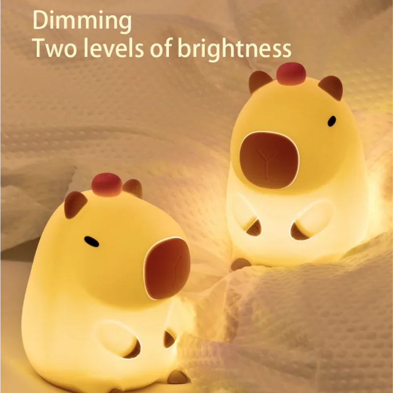 Cute Squishy Capybara Night Light  Animal Lamp - Image 5