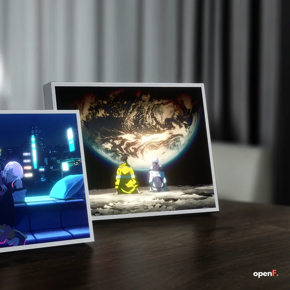 Cyberpunk LED Light Painting Photo Frame
