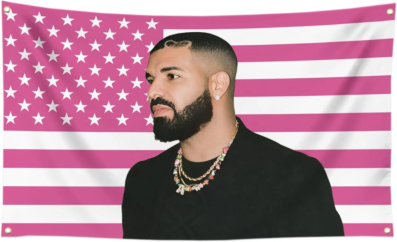 Drake Pink American Flag - Image 8