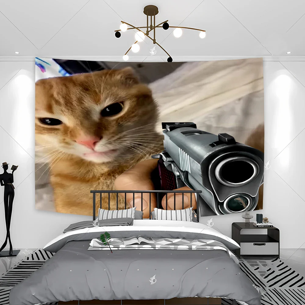 Funny Cat Tapestry - Image 8