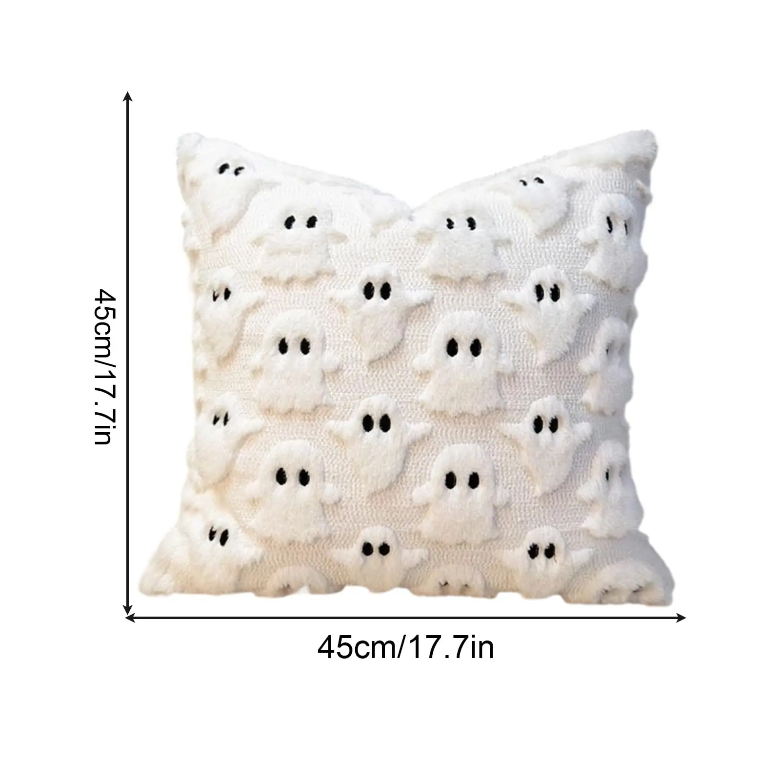 Ghost & Bat Decorative Pillow Cover Halloween - Image 10