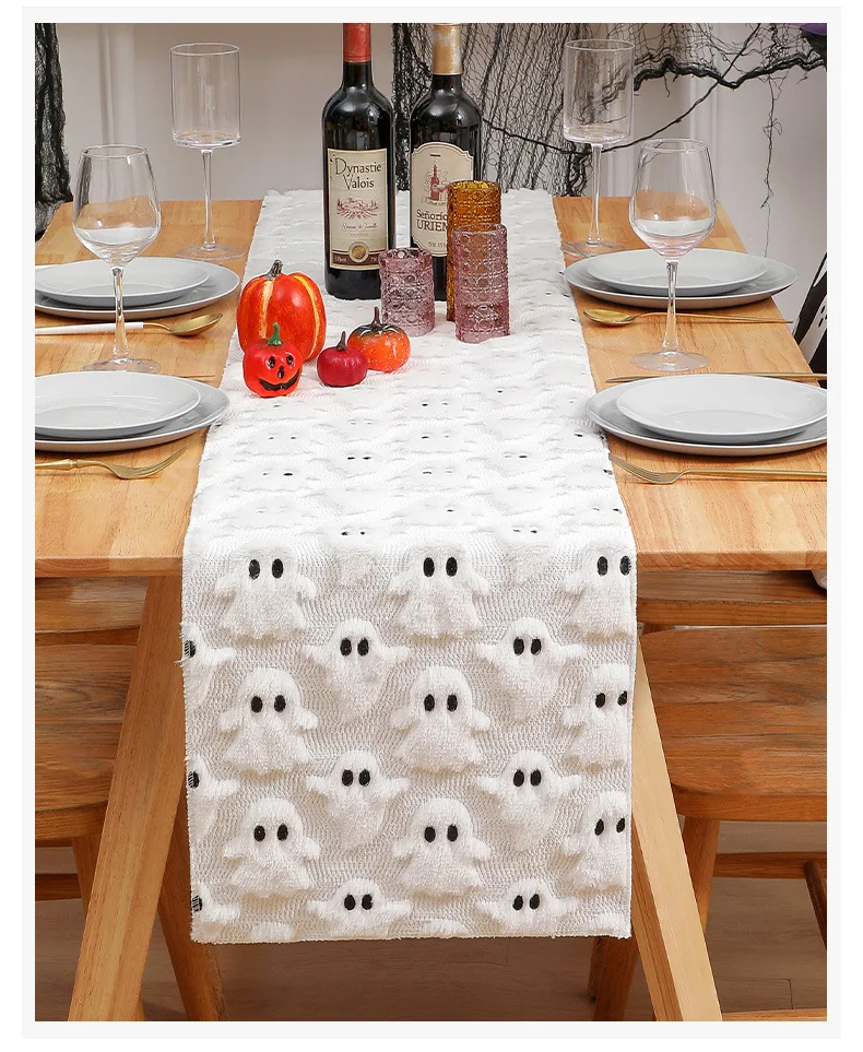Halloween Ghost & Pumpkin Table Runner - Image 11