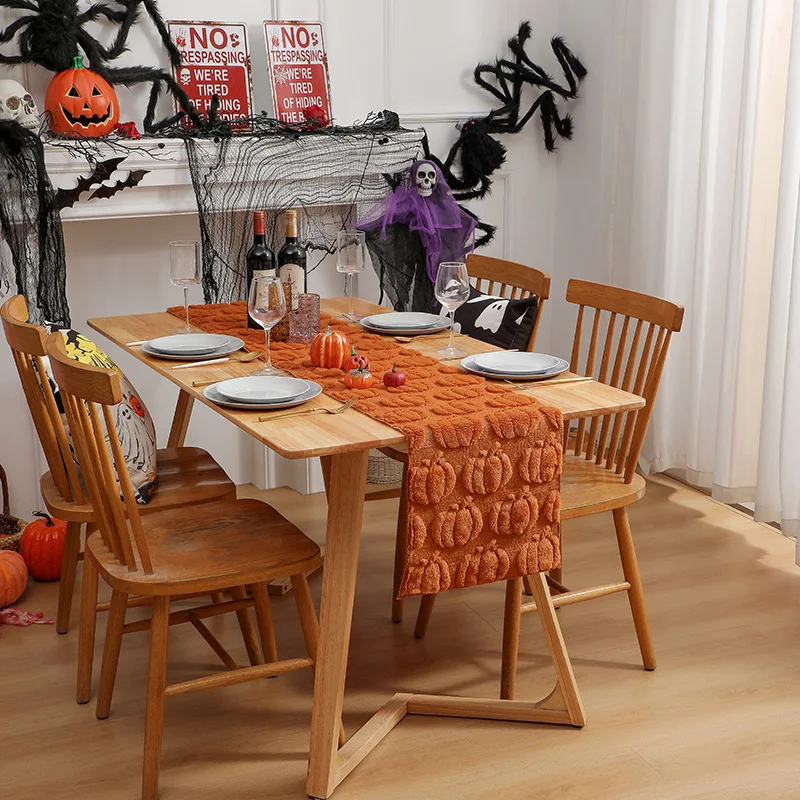 Halloween Ghost & Pumpkin Table Runner - Image 4