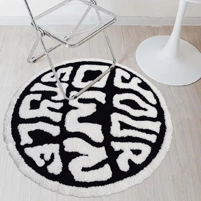 High Quality Tufted Soft Fluffy Rugs Letters Mat Anti Slip Ins Bedside Carpet Bathroom Floor Mat Kids Bedroom Doormat Home Decor - Image 2