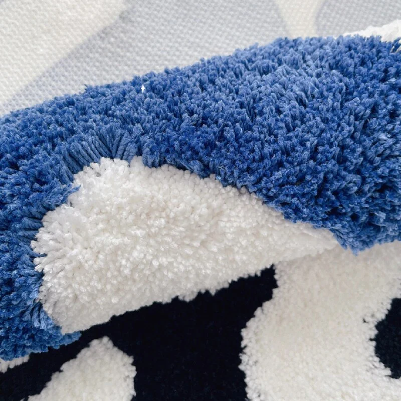 High Quality Tufted Soft Fluffy Rugs Letters Mat Anti Slip Ins Bedside Carpet Bathroom Floor Mat Kids Bedroom Doormat Home Decor - Image 4