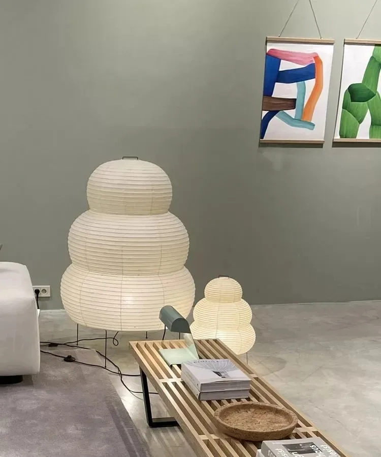 Japanese-style LED Rice Paper Lamp - Image 8