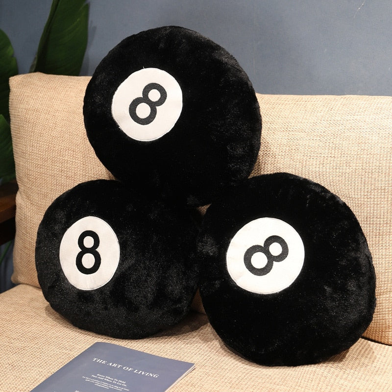 Krop 8 Ball Pillow Stuffed
