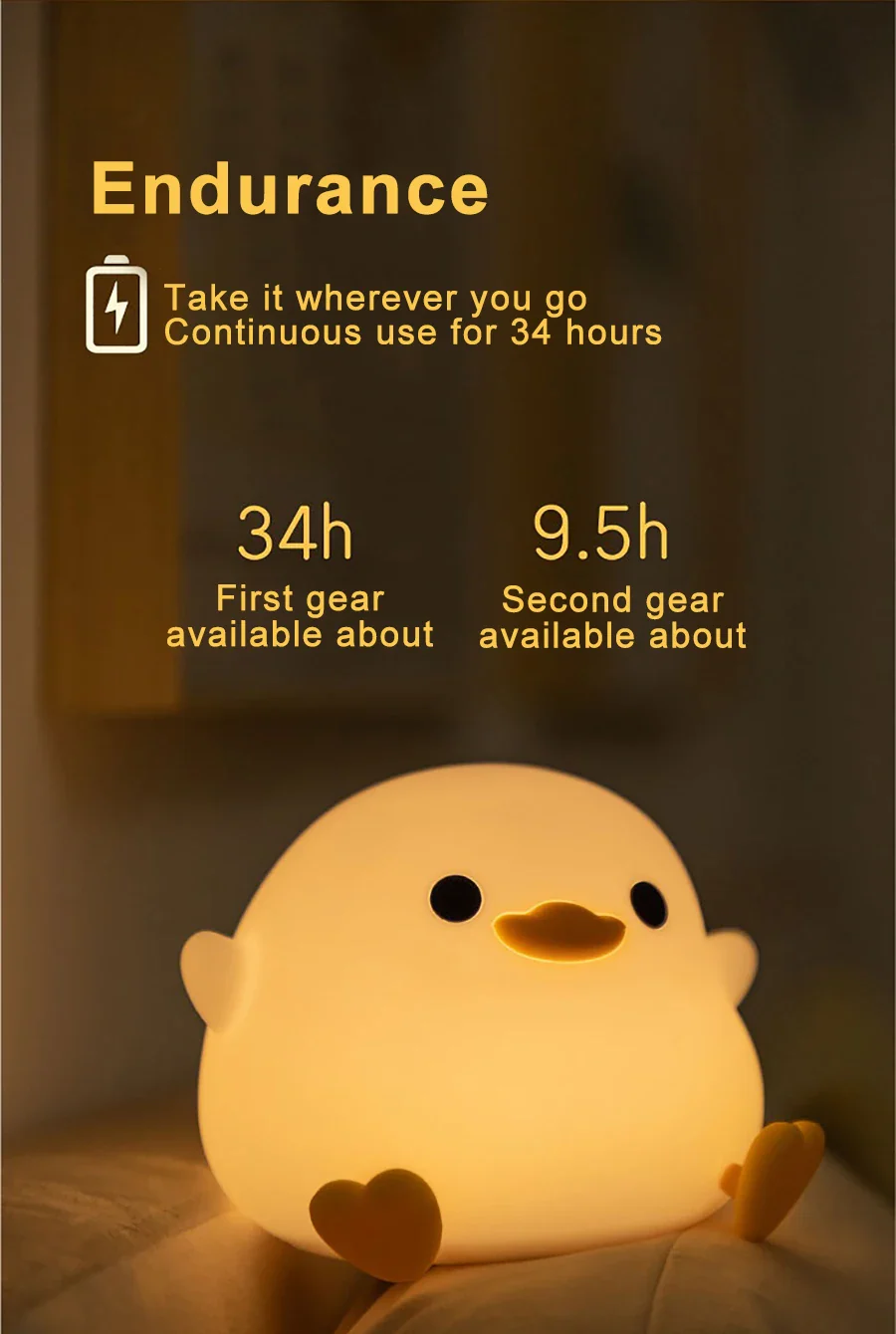 LED Night light Cute Duck Lamp - Image 5