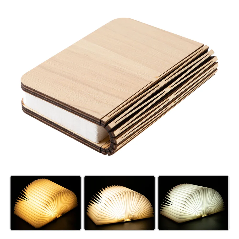 LED Wooden Book Lamp - Image 6