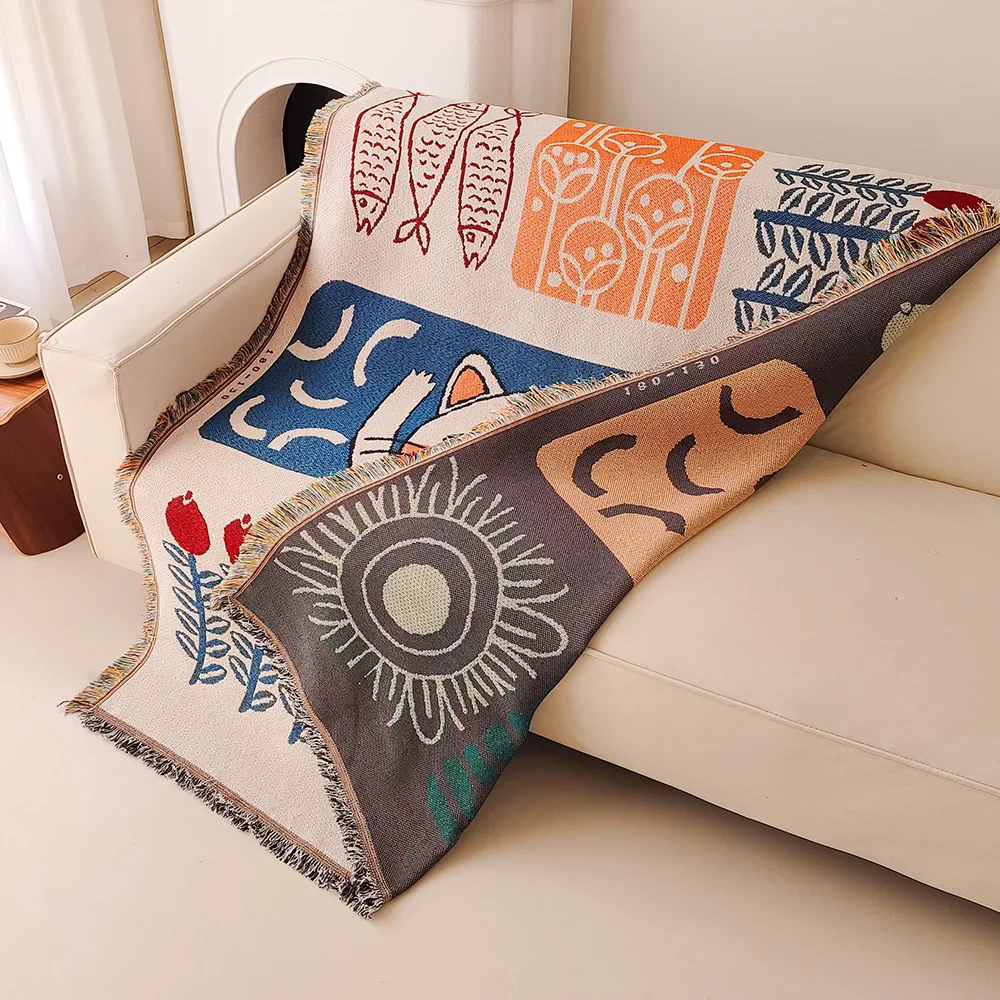 Lucky cat sofa blanket tapestry - Image 4