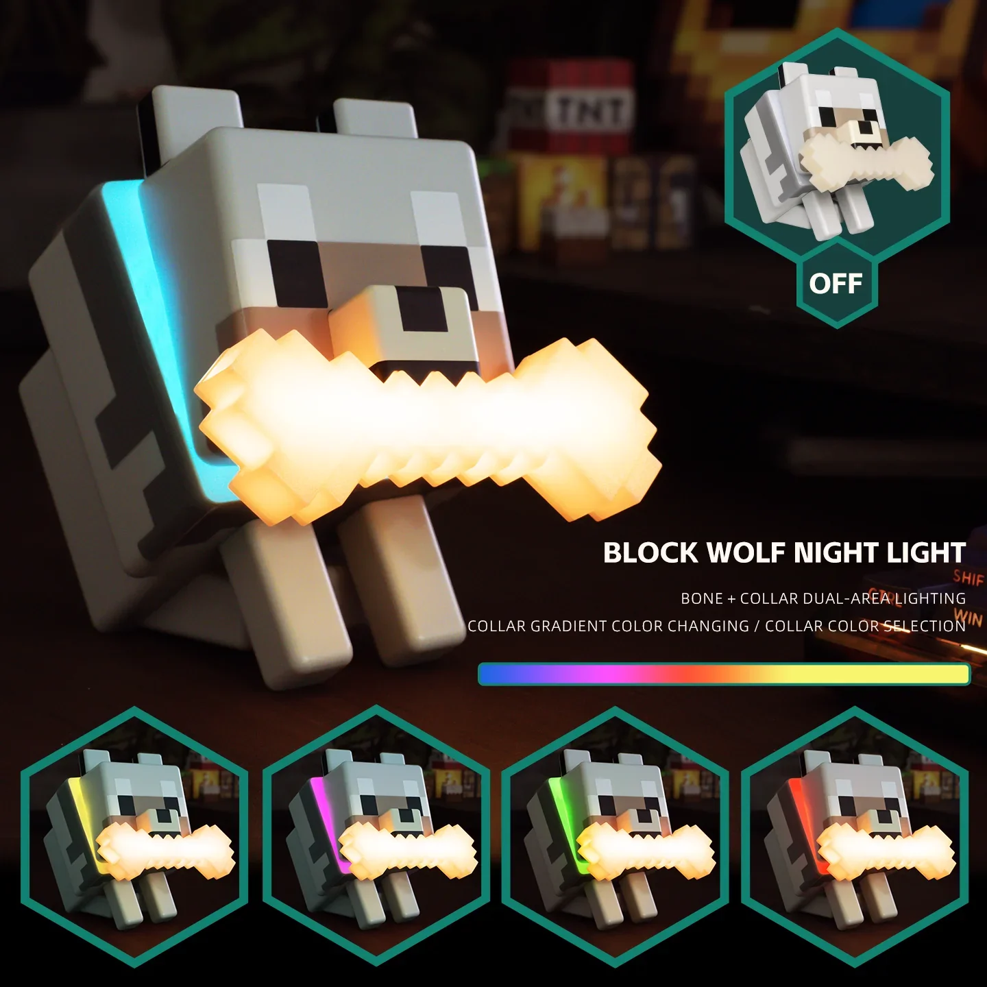 MC  Wolf Dog Night Light - Image 3