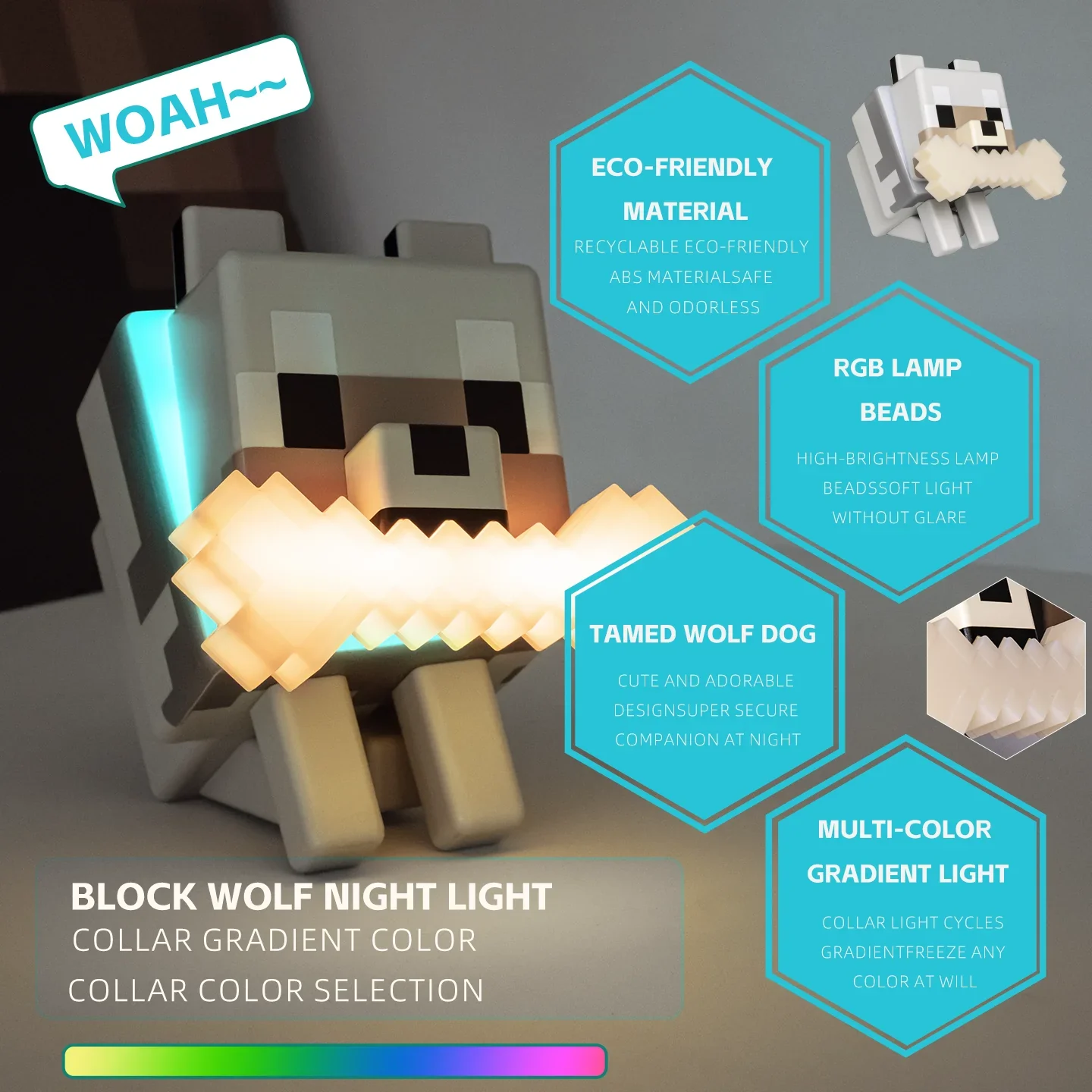 MC  Wolf Dog Night Light - Image 5