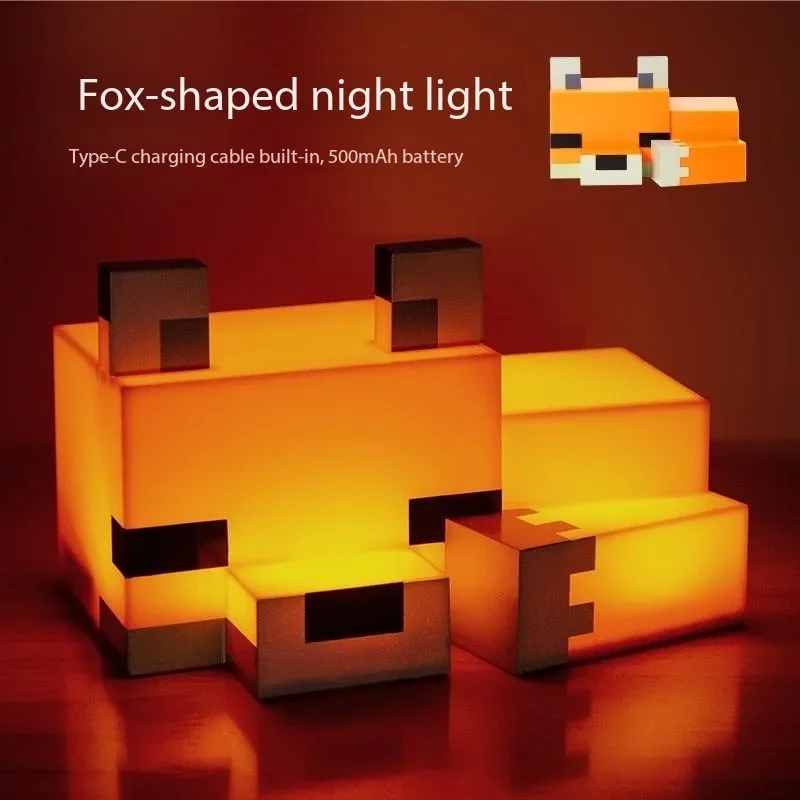 Minecraft Cute Fox Night Light Lamp