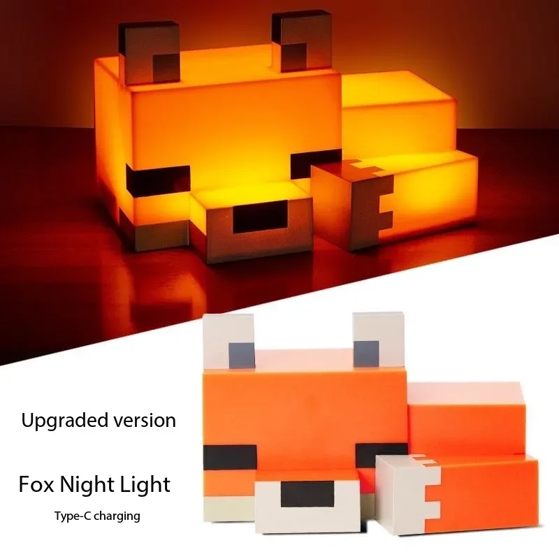 Minecraft Cute Fox Night Light Lamp - Image 2