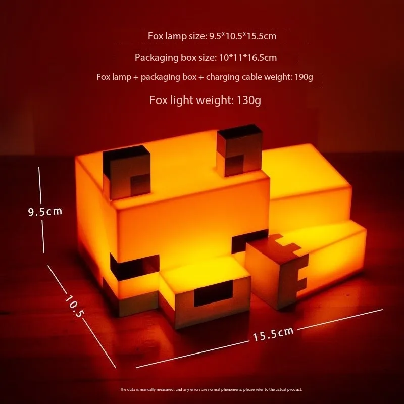 Minecraft Cute Fox Night Light Lamp - Image 4