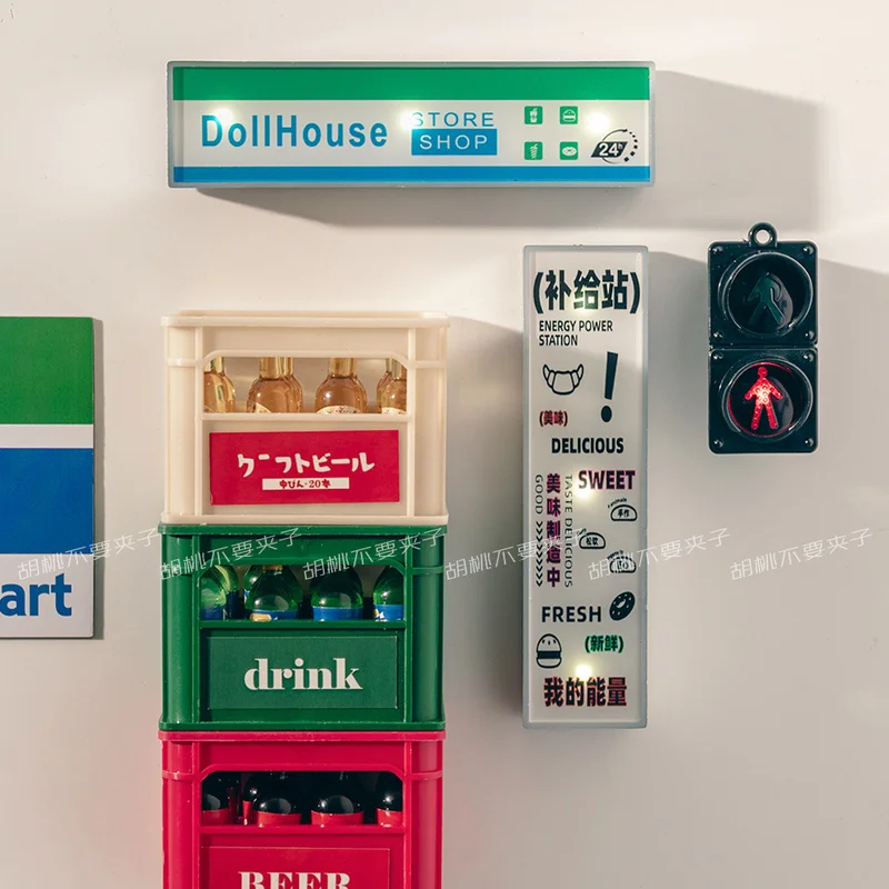 Mini Refrigerator Supermarket Light Magnet - Image 3