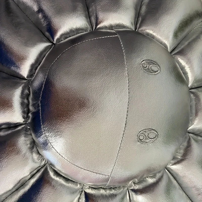 Flower Silver and Gold Pillow - Image 10
