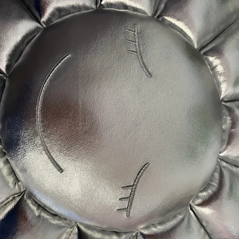 Flower Silver and Gold Pillow - Image 11