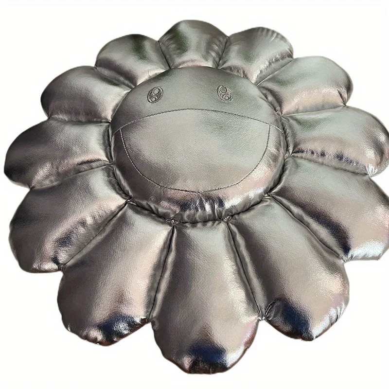 Flower Silver and Gold Pillow - Image 4