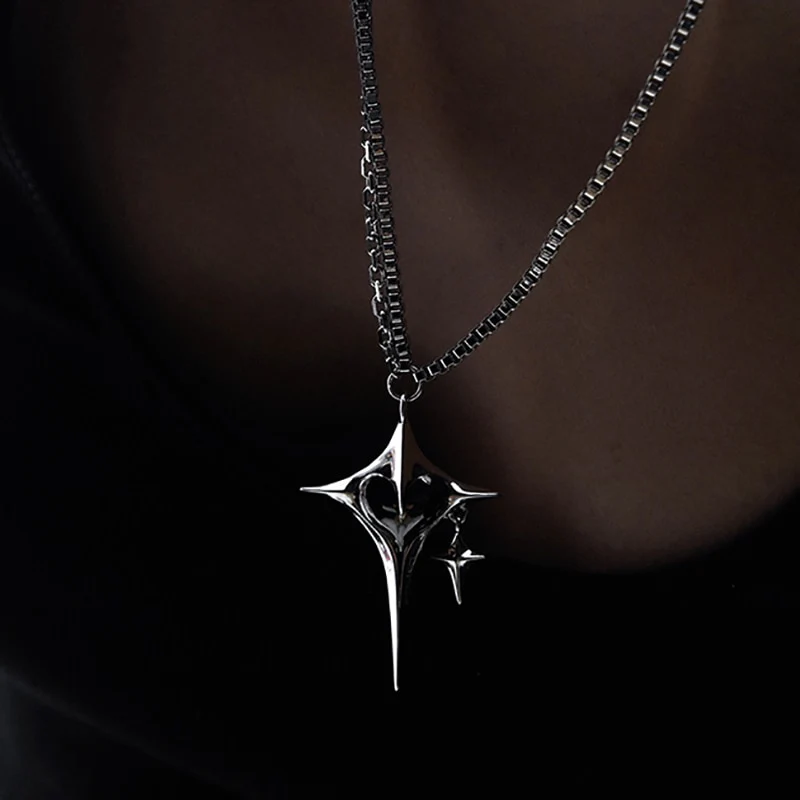 Necklace Black Heart Y2K - Image 3
