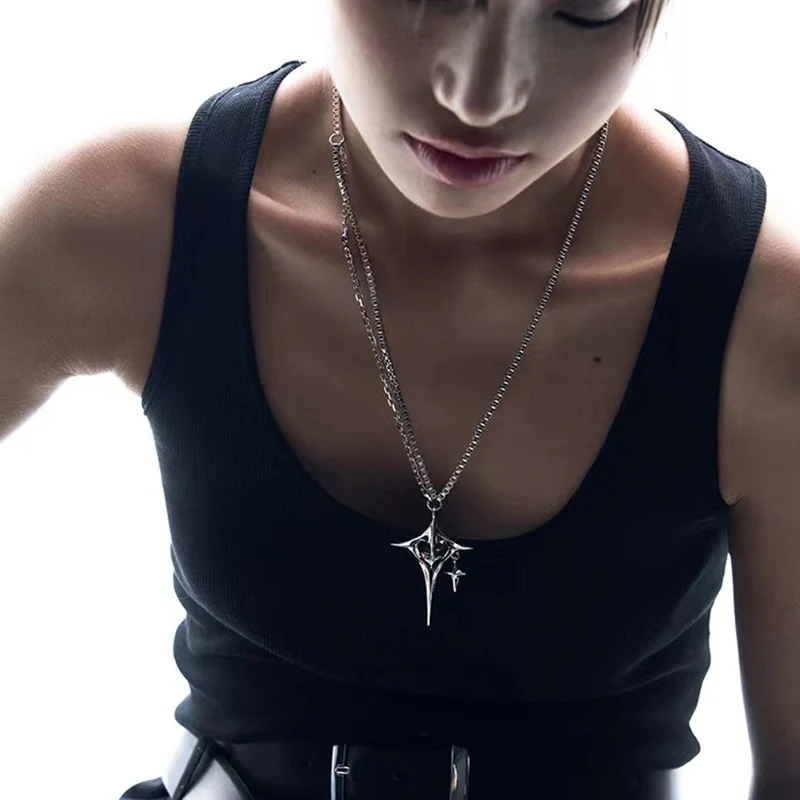 Necklace Black Heart Y2K - Image 4